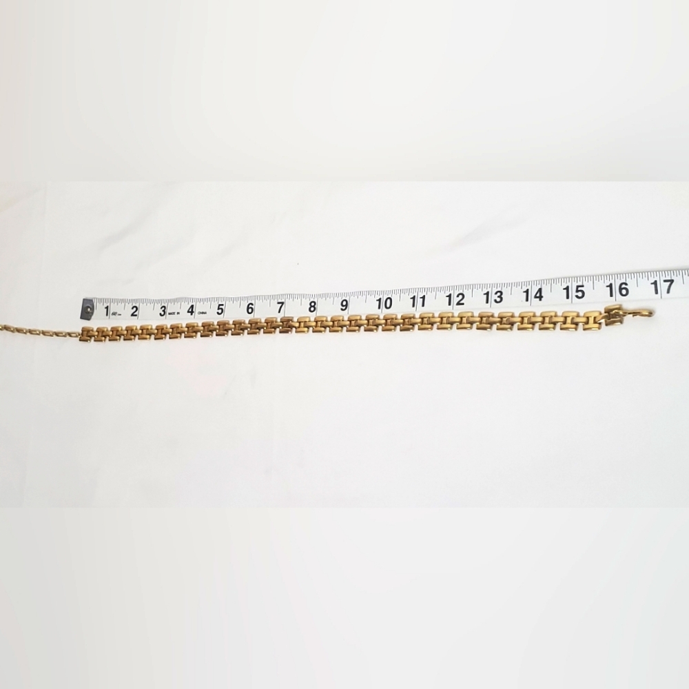 Givenchy 1980s Gold-tone Box Link Chain Necklace 22" Adjustable-Timeless Design - Picture 10 of 10